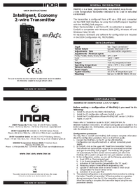 Thumbnail of document Manual - MinIPAQ-L Basic Programmable 2-Wire Transmitter